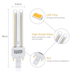 Świetlówka tuba LED PLC 2U 11W biała ciepła