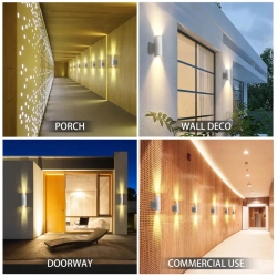 Kinkiet Dwukierunkowa lampa ścienna biała GU10