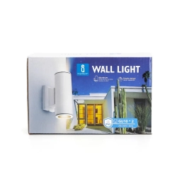 Kinkiet Dwukierunkowa lampa ścienna biała GU10