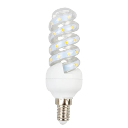 Żarówka spiralna LED E14 7W biała ciepła