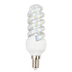 Żarówka spiralna LED E14 7W biała ciepła 620lm