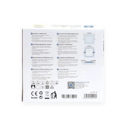 Panel Podtynkowy kwadratowy downlight LED E6 9W Ciepły 920lm