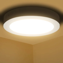 Panel Downlight okrągły natynkowy LED E6 12W biały ciepły