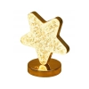 Lampa stołowa LED kryształowa gwiazda złota dotykowa 3-barwy CCT USB