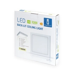 Panel Downlight kwadratowy natynkowy LED E6 18W Światło naturalne
