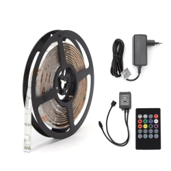 Taśma LED sterowana muzyką i pilotem RGB 3m 12V Aigostar