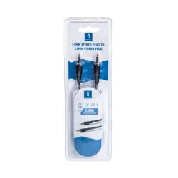 Kabel audio 1,5 m czarny - zdjęcie 2