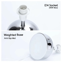 Metalowa Lampa Stołowa bez źródła światła E14