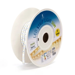 Taśma LED z układem scalonym Zimna 50m 10mm 230v