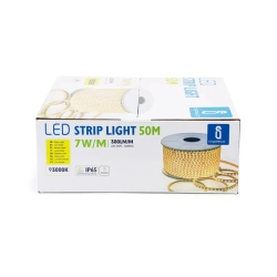 Taśma LED z układem scalonym Zimna 50m 10mm 230v