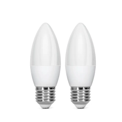 2 x Żarówka LED C37 E27 4W 340lm zimna do biura energooszczędna