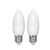 2 x Żarówka LED C37 E27 4W 340lm zimna do biura energooszczędna