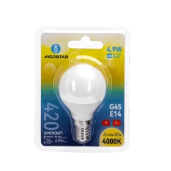 Żarówka LED G45 E14 4.9W neutralna 420LM mała kulka — zdjęcie 6