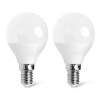 2 x Żarówka diodowa LED G45 E14 4.9W 420lm ciepła