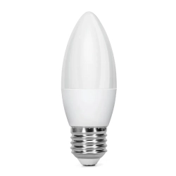 Żarówka LED świeczka C37 E27 4,9W 420lm zimna do biura energoszczędna
