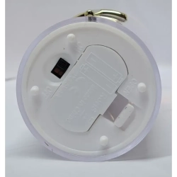 Świeca z krzyżem LED 5.5x15cm w osłonie z efektem płomienia 2xAA