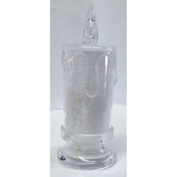 Świeca LED diamentowa 6.5x15cm ciepła lub zimna na baterie AA