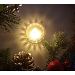 Świeczka kryształowa 6.5x3.6cm led wkład do znicza stroika na baterie