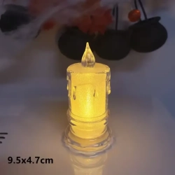 Świeca diamentowa LED 5x9.5cm o delikatnym białym świetle na baterie