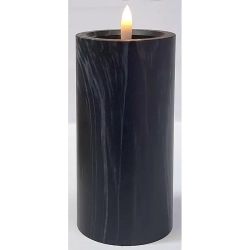 Świeca LED 15x7.5 imitacja marmuru z realistycznym efektem płomienia