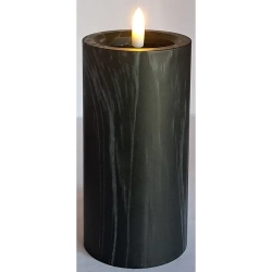 Świeca LED 15x7.5 imitacja marmuru z realistycznym efektem płomienia