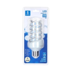 Żarówka spiralna LED E27 18W=118W 1850lm neutralna