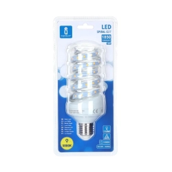 Żarówka spiralna LED E27 18W=118W 1850lm ciepła