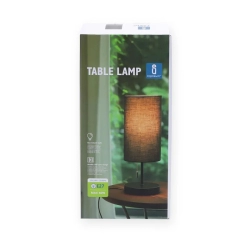 Metalowa lampa stołowa USB*2  E27