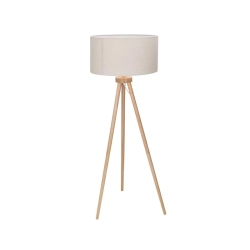 Drewniana Lampa Podłogowa E27