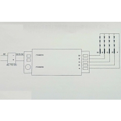 Sterownik kontroler z Touch Padem LED RGBW 12/24V + Pilot RF 2,4GHz