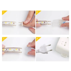 Taśma LED Pasek świetlny wysokiego napięcia Biały 50m 10mm 230V - zdjęcie 3