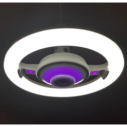 Grająca lampa muzyczna żyrandol LED 22w/26cm z głośnikiem Bluetooth