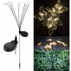 2x Motylki solarne LED lampki ogrodowe wbijane ozdobne do ogrodu
