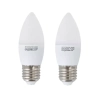 2 x Żarówka LED C37 E27 3W 255lm zimna do biura energooszczędna