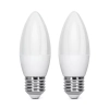 2 x Żarówka LED C37 E27 6W 510lm ciepła do salonu energooszczędna