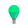 Żarówka LED kolorowa zielona G45 E14 4W blister 1 szt