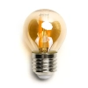 Żarówka LED Filament G45 E27 6W 600lm ciepła bursztynowa do salonu energoszczędna