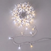 Lampki choinkowe sznur 50 LED na 3 baterie AA ciepła z zimnym 5M