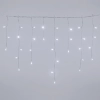 String Lights Low voltage Flat string lights Icicle wave Transparent cable White light 3M+10M*0.6M 2