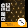 Niskonapięciowa siatka 100 LED 1,5x1,5m ciepła biel do przytulnego dekoru