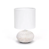 Ceramiczna lampa stołowa z gniazdem E14 do przytulnego oświetlenia