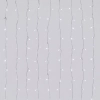 String Lights Battery 3AA Flat string lights Curtain Transparent cable White light 3M+3*1.2M 372LED