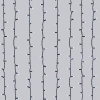 String Lights Solar Flat string lights Curtain Dark green cable White light 3M+1.5*1.2M 192LED 10cm spacing 8 functions