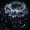 Niskonapięciowe lampki choinkowe 200 LED zimne 5m+3m do efektownego oświetlenia
