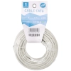 Kabel sieciowy CAT6 10 m z wtykiem RJ45 biały okrągły
