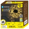 String Lights Solar Flat string lights Linear Dark green cable Warm light 2M+30M 300LED 10cm spacing