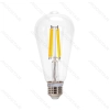 Bluetooth mesh version Smart Filament Bulb ST64 E27 6W CCT Clear Remote Control 2 pcs in color box