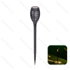 Solar lawn light Effect Plastic Cylindrical flames 2700K 6 pcs in color box 08 series