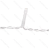 String Lights Battery 3AA Flat string lights Curtain Transparent cable White light 3M+3*1.2M 372LED
