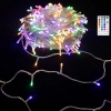 String Lights Low voltage Flat string lights Linear Transparent cable RGB 3M+10M 100LED 10cm spacing